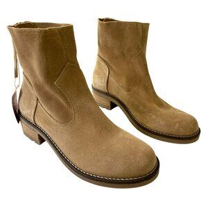 Cruza Soft Suede Tan Neutral Ankle Boots EU 39 / US 8 NEW